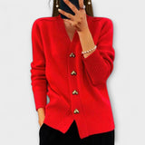 Marij – Naiste V-kaelusega kampsun-vintage-stiilis dekoltee