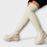 Tatjana – elegantne üle põlve saabas moodsa ja mugava jalatsina