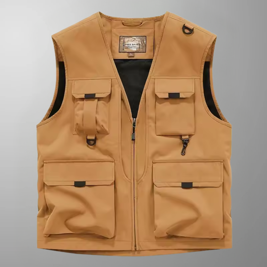 MULTI-POCKET RESPIRANT GILET