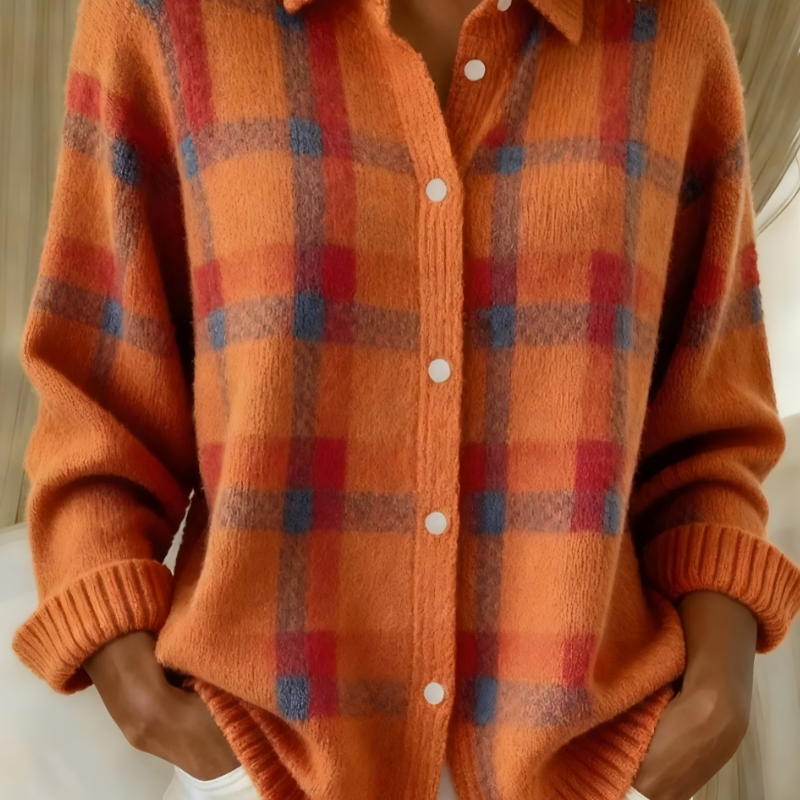 Tesa™ | Pehme Ruuduline Kardigan