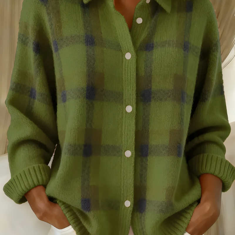 Tesa™ | Pehme Ruuduline Kardigan