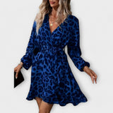 Beatriz - Leopardimustriga Lühike Kleit