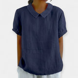 Puuvillane pluss kraega