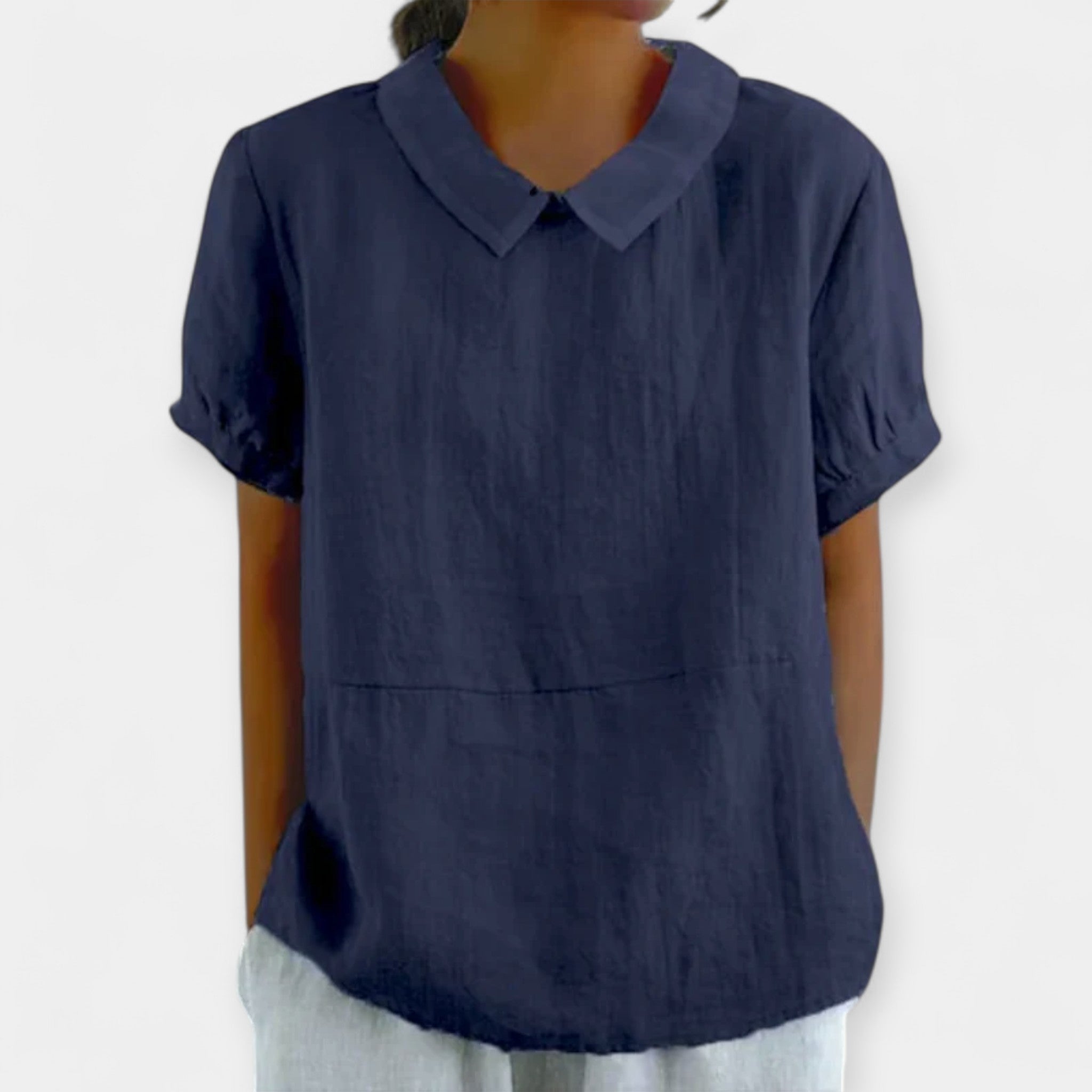 Puuvillane pluss kraega