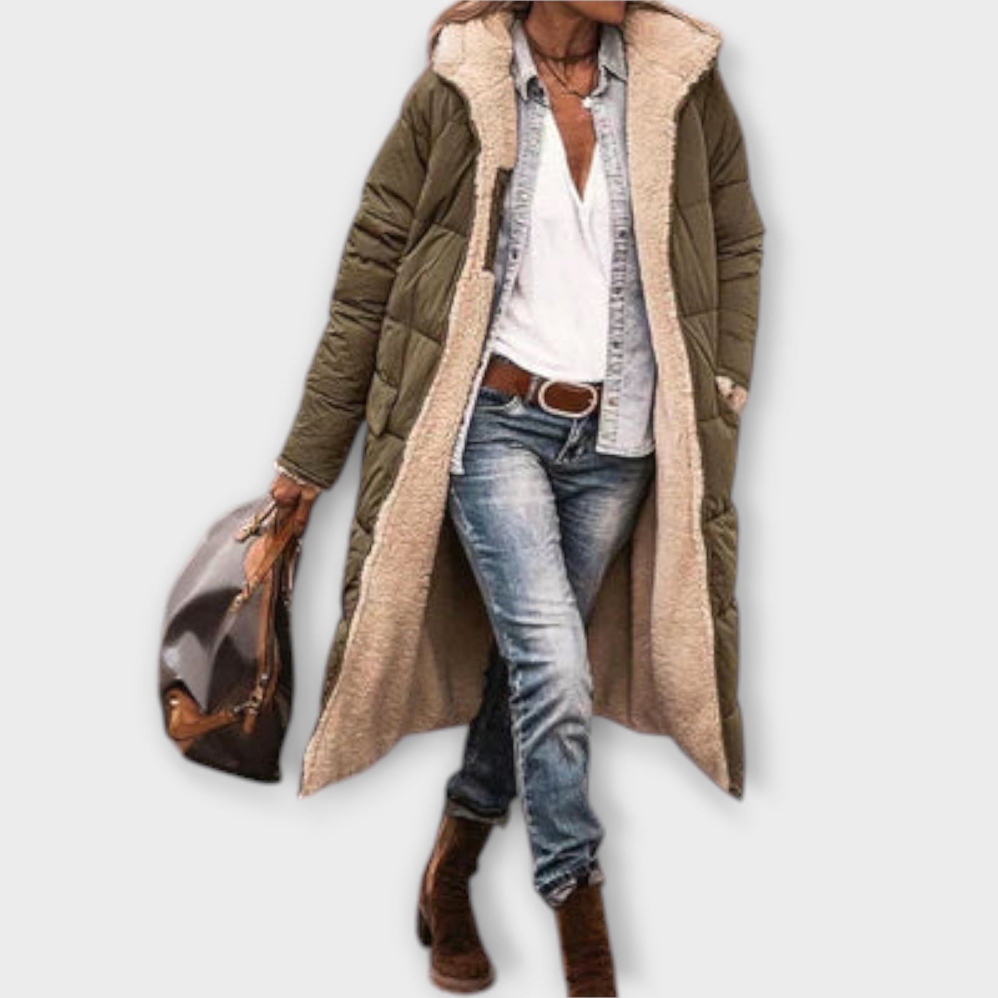 Kora - Puuvillase Fliisiga Mantel