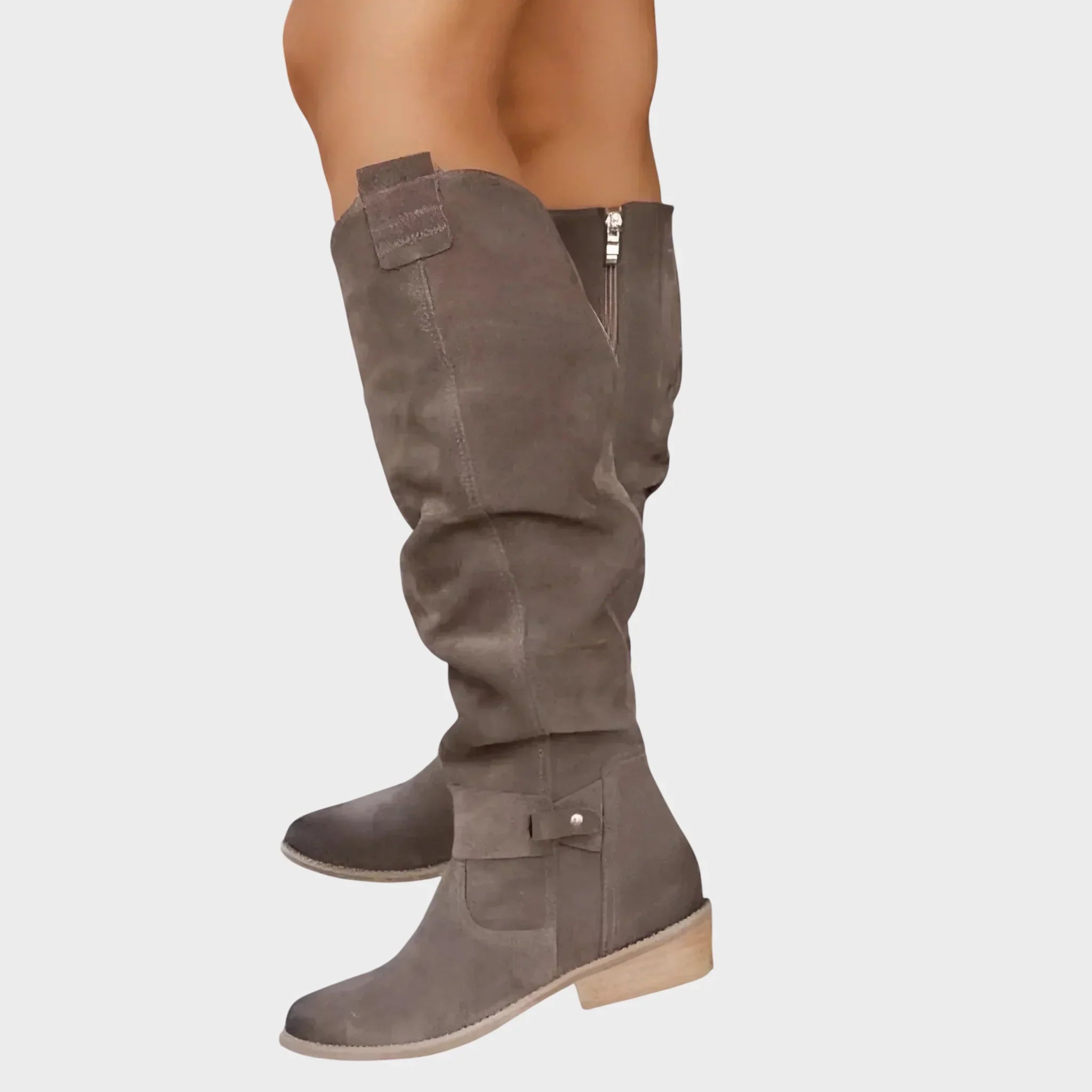 Tila - Nahkse sääreka kõrged saapad