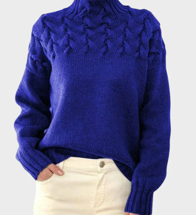 Anja - Naiste villane kõrge kaelusega sviiter