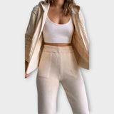 Kootud komplekt kapuutsi ja kardiganiga