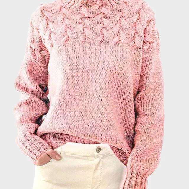 Anja - Naiste villane kõrge kaelusega sviiter