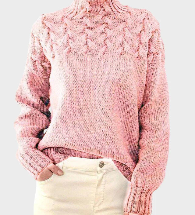 Anja - Naiste villane kõrge kaelusega sviiter