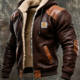 DUMONT LYON | VINTAGE NAHKJAKK KAPUUTSIKA