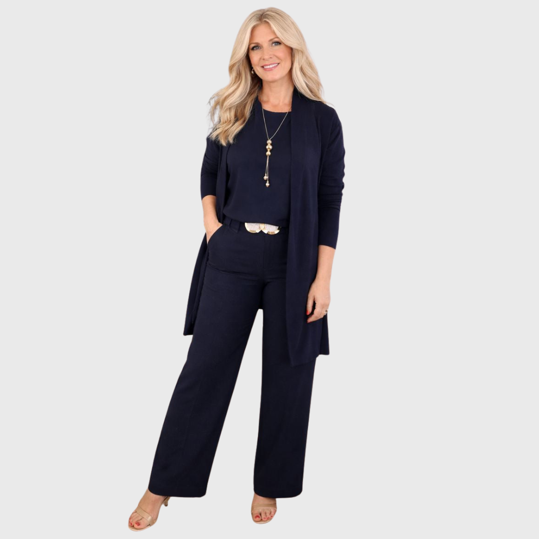 Gabrielle | 3-osaline komplekt pika kardiganiga