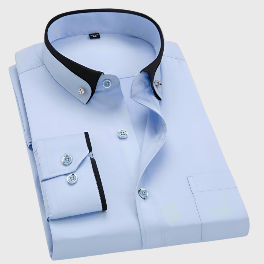 Hugo – Meeste kontrastse kraega triiksärk