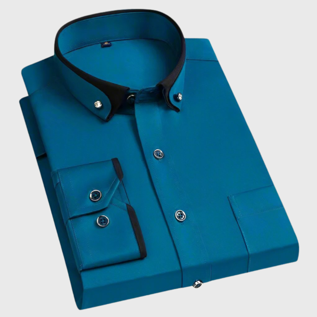 Hugo – Meeste kontrastse kraega triiksärk