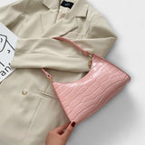 Bernarda - Elegantne Nahast Kott Sädelusega