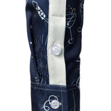 Meeste Ilutulestik Puhkus Uusaasta Peo Nööbiga Sinine Pikakä sleeves Särk