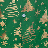 Meeste Kuld Jõulupüha Regulaarne Istuv Roheline Pikkade Varrukatega Särk