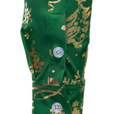 Meeste Kuld Jõulupüha Regulaarne Istuv Roheline Pikkade Varrukatega Särk