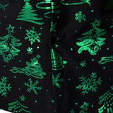 Meeste Jõulutrükk Regulaarne Sobivus Roheline Pikkade Varrukatega Särk