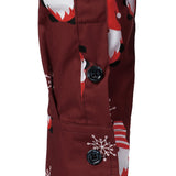 Meeste Jõulupunane Magus Jõuluvana Puuvillane Pikkade Varukatega Särk