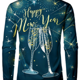 Meeste Jõulukokteilid Uue Aasta Eelõhtul Pikad Varrukad Särk