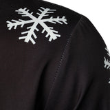 Meeste Jõuluvana Nupp-Up Must Lõbus Pikkade Varrukatega Särk