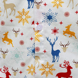 Meeste Jõuluteemaline Festiivne Põhjapõder Lumekristall Valge Pikakä sleeves Särk