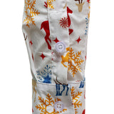 Meeste Jõuluteemaline Festiivne Põhjapõder Lumekristall Valge Pikakä sleeves Särk