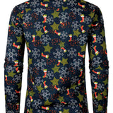 Meeste Jõulupüha Puuvilla Pikad Varrukad Särk