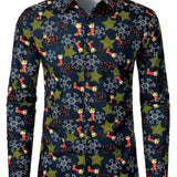 Meeste Jõulupüha Puuvilla Pikad Varrukad Särk