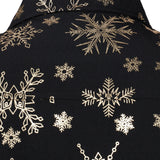 Herres Guld Jul Snefnug Print Pikendatud Särk