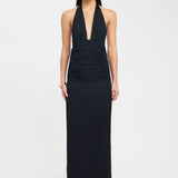 Lerata – elegantne pikk kleit nööpkaelusega