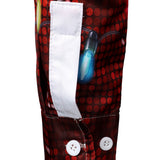 Meeste jõuluteemaline lõbus riietus, puhkuse nööp-püksi pikkade varrukatega särk