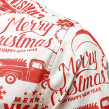 Meeste jõulupusa beežiga, naljaka vintage disainiga ja pikkade varrukatega