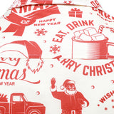 Meeste jõulupusa beežiga, naljaka vintage disainiga ja pikkade varrukatega