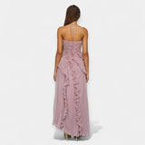 Lilla midi kleit volangidega