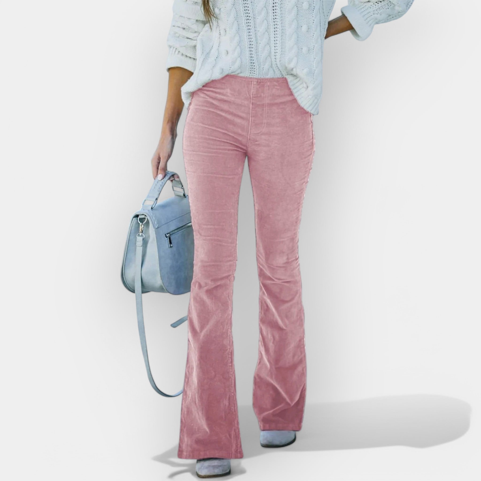 Kõrge vöökohaga kellukesekujulised püksid