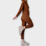 Kootud komplekt kapuutsi ja kardiganiga