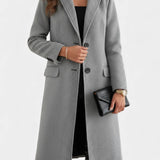 Liis - Elegantne Pikk Mantel