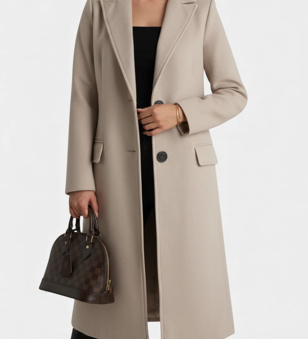 Liis - Elegantne Pikk Mantel