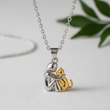 Raffaella | Kaelakee kassi kujutisega ripats