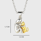 Raffaella | Kaelakee kassi kujutisega ripats