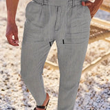 NICHOLS | LAI LINASE PÜKSID KÖITEGA