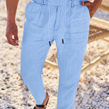 NICHOLS | LAI LINASE PÜKSID KÖITEGA