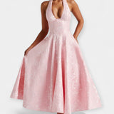 Midi kleit avatud selja ja korsetiga