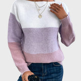 Elegantne kootud kõrge kaelusega kampsun