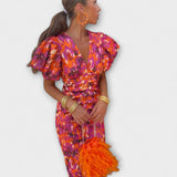 Vanessa - Elegantne V-dekoltee Kleid